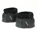 Shires Arma Overreach Fleece Bell Boots - Durable Gum Rubber with SupaFleece Trim and Double Velcro Black/X-Full - color: Black, size: X-Full