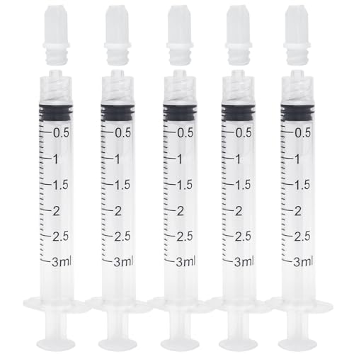 3ml Syringes Without Needles, 3cc Luer Lock Syringe - Disposable Individually Wrapped(30 Pack) - size: 3ml
