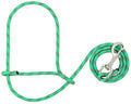 Weaver Leather Livestock Poly Rope Sheep Halter with Snap, Turquoise/Orange/Gray - color: Turquoise/Orange/Gray