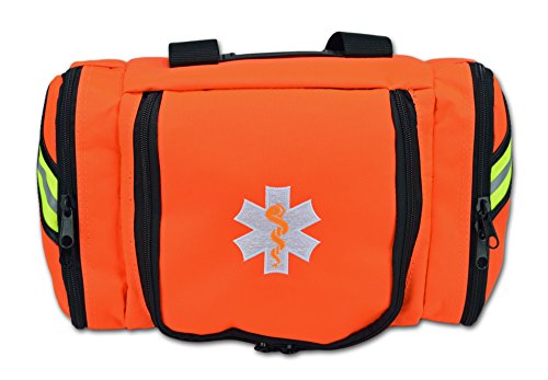 Lightning X Value Compact Medic First Responder EMS/EMT Stocked Trauma Bag w/Basic Fill Kit A - Orange - color: Orange