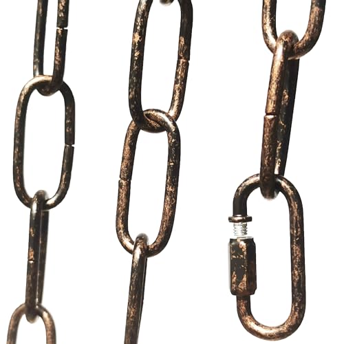 6ft Aged Bronze Finish Lighting Chain Industrial Style Deco Chain (4mm)