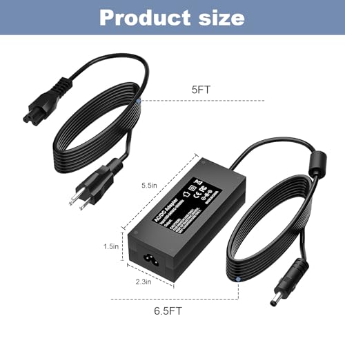 12V Power Cord for Nurture Right 360° Egg Incubator Compatible with Nurture Right 360° Egg Incubator Parts for Temperature Humidity Control Hatching Charger Power Adapter Cord