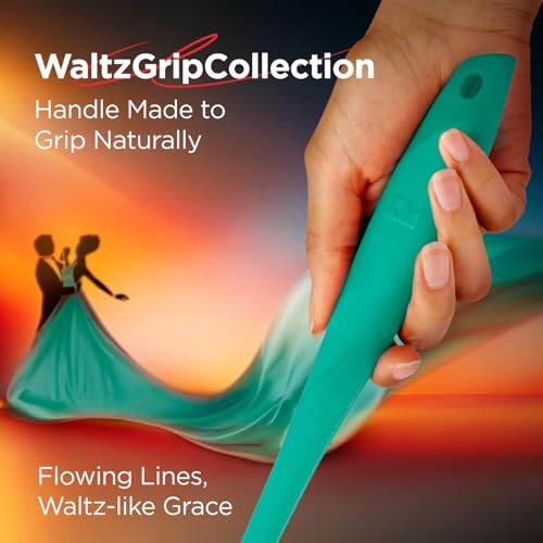 Kitchen Mama WaltzGrip Platinum Silicone Basting Pastry Brush, Teal | Heat-Resistant, For Cooking, Baking, Grilling, Spreading Oil or Butter, Dishwasher-Safe - color: Teal