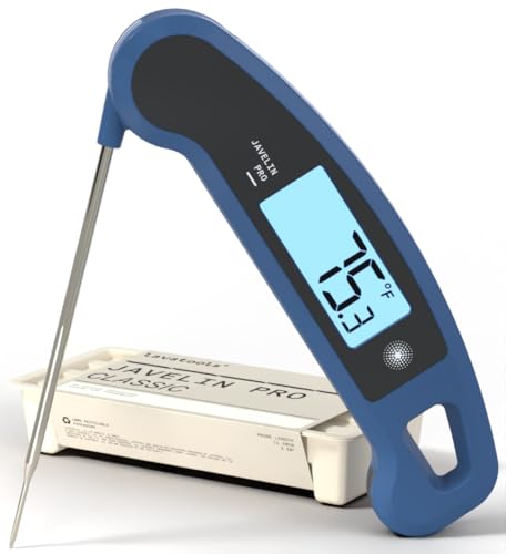 Lavatools Javelin® PRO Classic Ultra-Fast 2-Second Professional Digital Instant Read Meat Thermometer for Grill and Cooking, Auto-Rotating Backlit Display, IP65 Water Resistant, NSF Certified – Maize - color: Maize