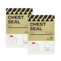 RHINO RESCUE Vented Chest Seal, IFAK Refill First Aid Supplies (2 Count) | Sterile Emergency Trauma Dressing, Occlusive Adhesive Pad Medical for Wound Care, Gunshot, Sucking Chest, HSA/FSA Approved - size: Vented