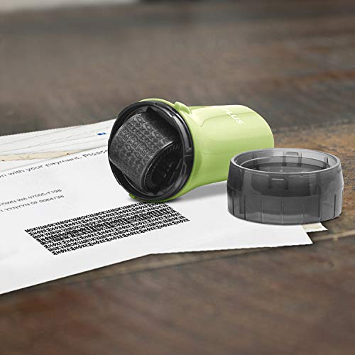 Guard Your ID Identity Theft Protection Roller Stamp for Mail & Documents - color: Green, size: Standard