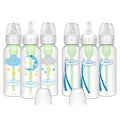 Dr. Brown's Anti-Colic Options+ Narrow Baby Bottles, 8 oz, 4-Pack | Clinically proven to reduce colic, bottles with Level 1 slow flow nipple, Moon and Clouds Gift Set, 0m+, BPA-free - color: Moon & Clouds, size: 6 Count (Pack of 1)