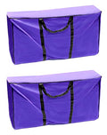 QWORK Hay Bale Storage Bag, 420D Horse and Livestock Hay Bale Bag, Large Tote Waterproof Collapsible Bag Hay Bale Carry Bag with Zipper, Stronger Handles Wrap Storage Bags Totes - size: 2 pack