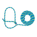 Weaver Livestock Poly Rope Breaking Cattle Halter, Adjustable Cow Calf Halter, Livestock Handling Equipment, Blue/Hurricane Blue/Lime Zest - color: Blue/Hurricane Blue/Lime Zest