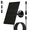 FUTUREZEN 6W Solar Panel Charger for Arlo Essential 2K/XL/Spotlight Cam | USB-C and Micro USB ports, IP66 waterproof, 360° adjustable mount, 7.2ft cable