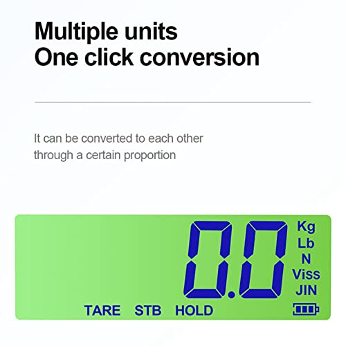 Digital Crane Scale, 1500kg 3000lb Duty Industrial Hanging Scale, with Remote Control LED Display, Remote Control Range 20m, for Measuring Weight(Orange)