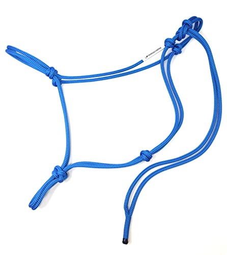 Soft 2 Knot Horse Halter - color: Blue, size: Large