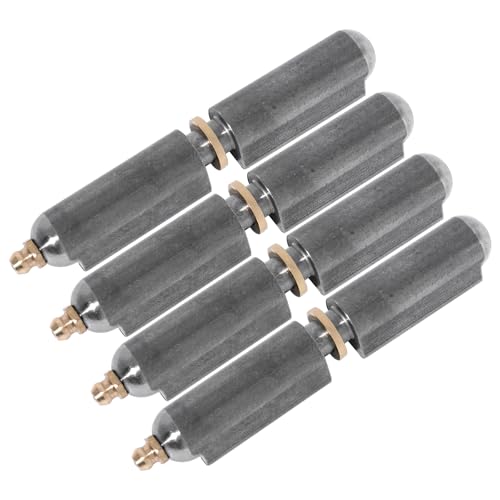 4 Pcs 6 Inch BBQ Smoker Weld on Bullet Hinges,Heavy Duty gate hinger,Carbon Steel Weldable Barrel Hinge for Swing Door Trailer Ramp - size: 6 Inch