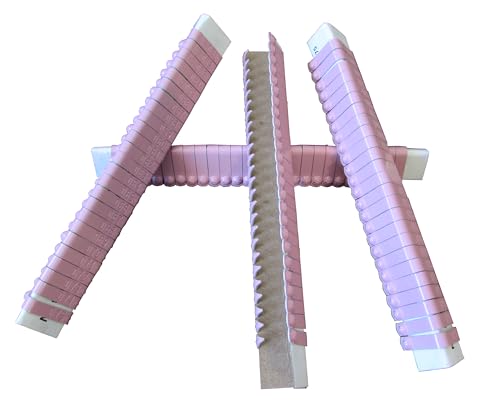 Jiffy Wing Bands Numbered - NOT Stamped Aluminum Chicken Pheasant Poultry Duck Wing Identification Tags (100, Pink) - color: Pink