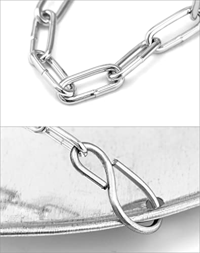 QWORK Precision Scale Scoop/Chain with Basket, 20 lbs Load Capacity, Mini Steel Crane Scale, for Garage Farm Fishing Outdoor, 1 Pack