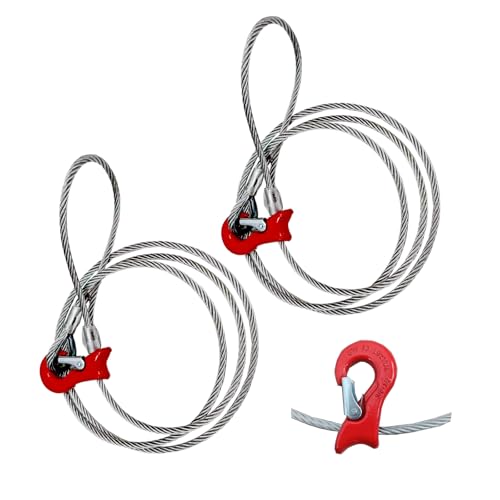 Single Leg Wire Rope Sling - size: 2-Pack1/2IN-10FT