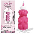 Legendairy Milk Honey Bear Straw Cup for Baby & Toddler, Silicone Squeeze Training Straw Cup, Leak Resistant Baby Sippy Cup with Straw, BPA Free, Dishwasher Safe, Bottle Transition, 8 oz, Pink - color: Raspberry Sorbet