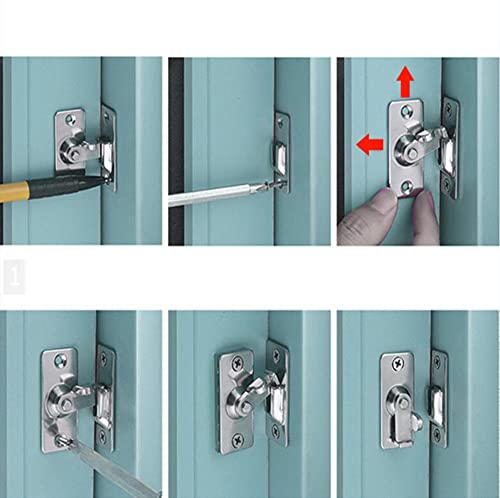 90 Degree Right Angle Gate Latches, Latches for Barn Doors, Windows, Garden Gates, Cabinets, and Sliding Doors