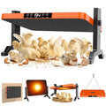 Chick Brooder Heater Plate,200 Watts Chicken Heating Brooder Plate with Adjustable Height & Temperature Display &12H Timer,Safe Chick Brooding Heater for Chicks,Quail,Ducklings