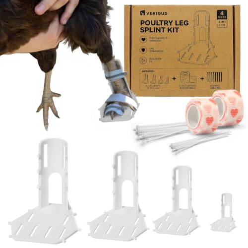4 Sizes Poultry Leg Support Kit for Chicken, Bird, Duck, Goose