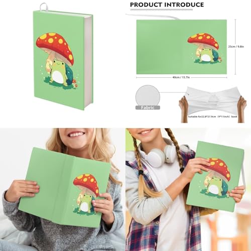 Upetstory Mushroom Frog Backpack for Girls Kids Schoolbag Set with Lunch Box Pencil Purse 5 in 1 School Bag Set Water Bottle Sleeve Middle Elementary Preschool Kindergarten Bookbag Book Cover - color: Mushroom Frog