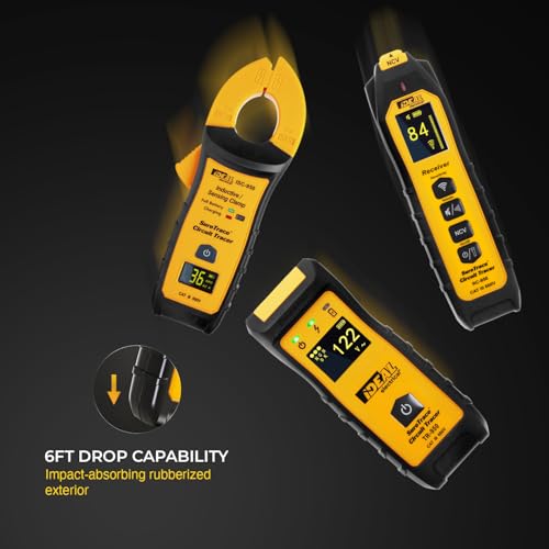 Ideal Electrical SureTrace Pro Circuit Tracer (61-950), 0-600 Volts | Non-contact voltage tester, continuity test, receptacle testing, measures AC amperage to 600A, find breakers, faults, & more