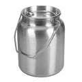 Lindy's Stainless Steel Seamless 2-Gallon Milk Jug, Milk Can, Milk Pail, Anti-Leak Liquid Storage Container with Tight Lid and Long Swivel Handle - size: 256 Ounces