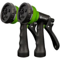 AUTOMAN-Garden-Hose-Nozzle, 2 Pack ABS Water Spray Nozzle with Heavy Duty 7 Adjustable Watering Patterns,Slip Resistant for Watering Plants,Lawn& Garden,Washing Cars,Cleaning,Showering Pets - Green - color: Green