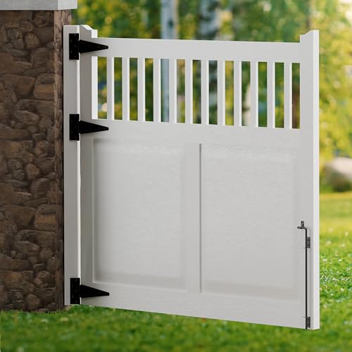 24 Inch Cane Bolt Gate Drop Rod, Heavy Duty Steel Ground Anchor | Solid Steel, Black Powder Coated; Holds Gate Securely in Place; for Wood, Vinyl, Metal Gates,Fence; Easy to Install - size: 24 Inch