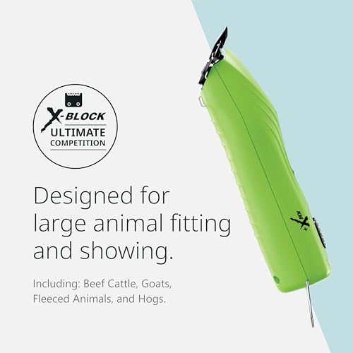 Wahl Pro Animal KMX Cord/Cordless Clipper, Competition Series | Clipper for Animal Fitting and Show Prep, Large Charging Cord and Quick Charge Capability, Durable Livestock Clipper