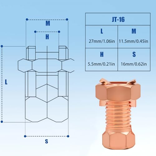 20 Pack Split Bolt Connectors for Electric Fence & Ground Wire, Brass | High-strength brass split bolts for fence & ground wire. Precision threads. No crimp tool needed.