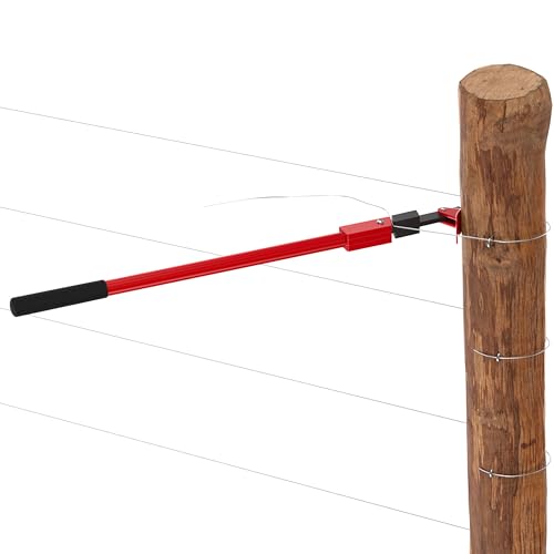 Fence Barbed Wire Stretcher Tool, Heavy-Duty Wire Tensioner & Repair Tool for Barbed, Smooth & Electric Fence Wire, Easy One-Person Operation for Farm, Ranch & Garden Projects