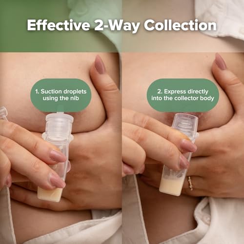 haakaa Silicone Colostrum Collector 6ml/6pcs Pack | World-first design, 3-in-1 Collector, Safe food-grade silicone-BPA Free, Ready-to-use pack,Replace disposable syringes - size: 6 Count (Pack of 1)-6ml