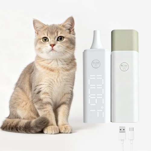Pet Ear Thermometer for Dogs & Cats, Digital Animal Infrared Temperature Reader, Fast 1-Second Accurate Measurement, Puppy Kitten Wellness Monitor