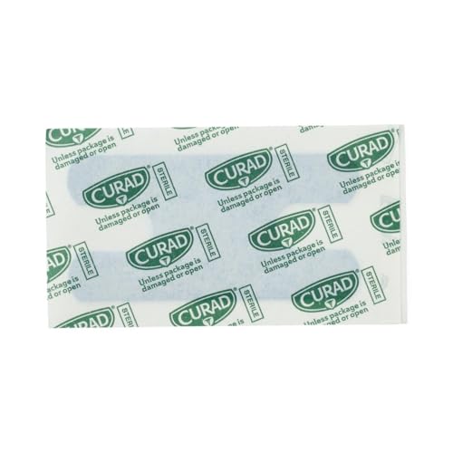 Curad Knuckle, Woven Blue Detectable Bandage, 100-Count - size: 100 Count (Pack of 1)