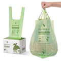 SUPERBIO 3 Gallon Compostable Food Waste Bags, 80 Count | Food Scrap Bags with Handles, ASTM D6400, BPI and OK compost HOME - color: 3 Gallon with Handles, 80 Count