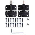 Self Closing Hinges for Vinyl/Wooden Door, Easy to Install and Adjust, Provides Smooth and Quiet Operation, Heavy Duty Made, Pack of 2,Black