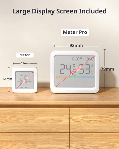 SwitchBot Meter Pro, Digital Hygrometer & Thermometer - Wireless Indoor Temperature & Humidity Monitor with Bluetooth App Control, Real-Time Alerts (1, Meter Pro) - size: Meter Pro