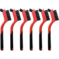 6-Pack Nylon Cleaning Brushes - Non-Scratch Nylon Bristles for Delicate Surfaces & Daily Cleaning | Ergonomic Grip with Mini Head & Hanging Hole