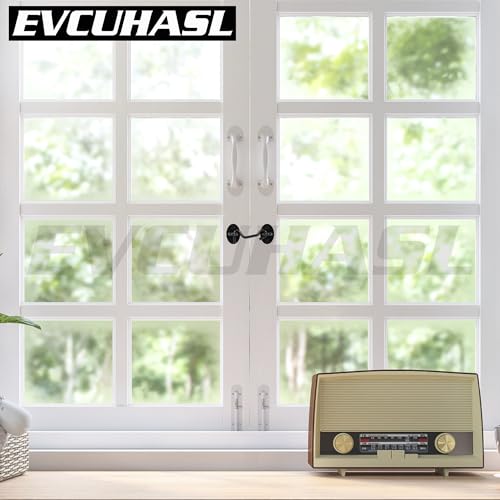 4 Inch Privacy Hook and Eye Latch, Black Iron Barn Door Lock Cabin Hooks, Eye Hook Latch for Gate Shutters Window Slide Barn Shed Cabinet, Sliding Door Lock Eye for Indoor Outdoor, 1 Pack - size: 4 Inch