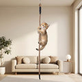 1.38" x 6.56Ft Cat Climbing Rope for Ceiling & Wall Mounted,Cat Climbing Sisal Rope Furniture Pole Scratching Post for Indoor and Outdoor Cats Scratching Playing - size: 1.38-6.56 FT