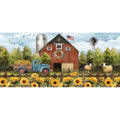 Briarwood Lane Summer Sunflower Barn Mini Mat 22x10 Indoor Outdoor for Summer Doormat
