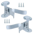 WellMade 1-3/8 Inch Heavy Duty Gate Latch, Wall Mount Fork Latch with Padlock Hole - Chain Link Fence Latch Hardware for Wooden Gates, Dog Kennels & Outdoor Fencing (2 Pack) - size: 2 Pack