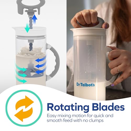 Dr. Talbot's Formula Mixer - 32 oz | Clump-Free Mixing - Expiration Dial -Dishwasher Safe - Spill-Free Baby Feeding