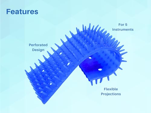 ARTMAN INSTRUMENTS Silicone Mat for 20,10,7,5 Instruments Autoclave Sterilization Dental Cassette Organizer Tray Surgical Dental (for 5 Instruments) - size: For 5 Instruments