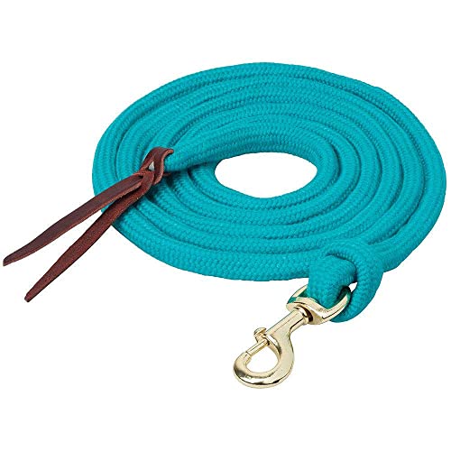 Weaver Equine EcoLuxe™ Bamboo Lead with Snap, 10-feet - color: Charcoal/Tan, size: 10 feet