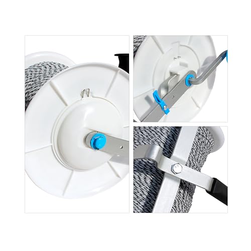 Electric Fence Maxi 3:1 Geared Reel Prewound 3280ft 6 Strands Polywire PK1 - size: 3280 ft x 1 Maxi Reel