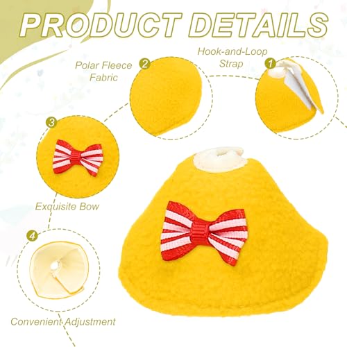 Bird Collars, Bird Cone Collar Protective Recovery Cones, Soft Adjustable Anti-Bite Feather Neck Protector (Yellow/Green/Pink, XS, 3Pcs), Intended for Budgie/Cockatiel/Lovebird - color: Yellow/Green/Pink, size: XS