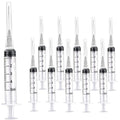 100 Pack 5ml Plastic Syringe with 22 Ga Needle Lab Supplies, Individually Sealed Packed - style: 100 pack - 5ml 22 gauge