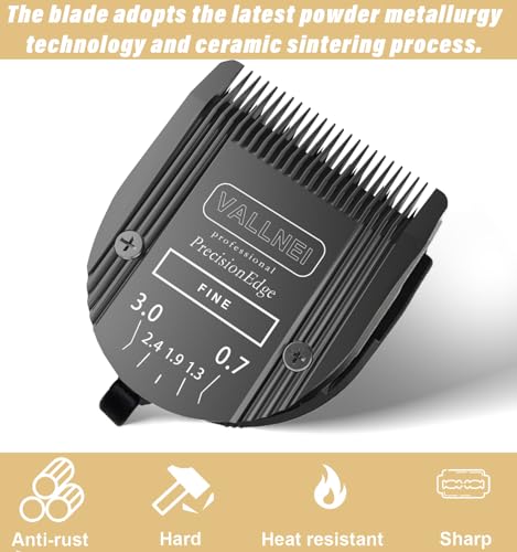 [2 Pack] 5-in-1 Replacement Clipper Blade, Detachable & Adjustable Dog Grooming Blade Compatible with Wahl Arco, Bravura, Chromado, Creativa, Figura, Motion & SuperGroom (Black) - color: Black, size: 2 Pack